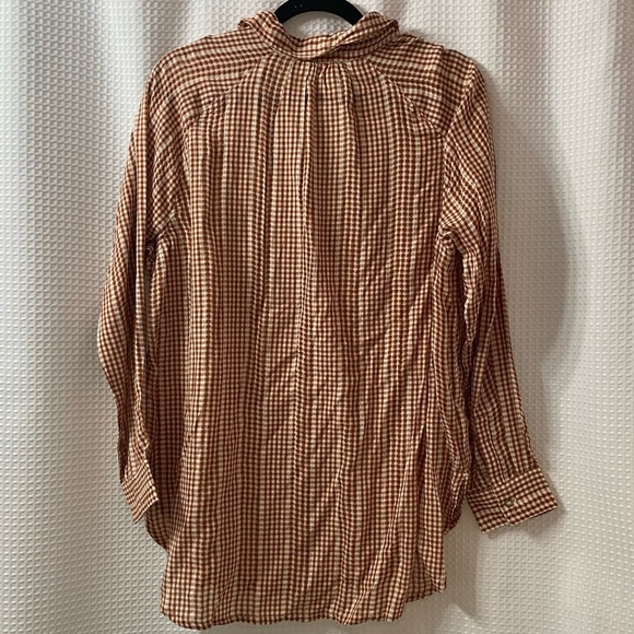 NWT L&G Gingham Pocket Tunic Shirt - Picture 8 of 9
